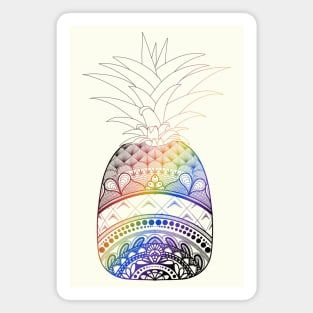 Pineapple mandala Magnet